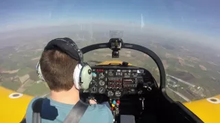 Aerobatics flight in the Slingsby Firefly