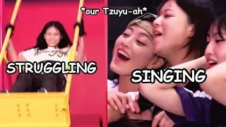 Tzuyu can’t stop laughing because of this, then there’s Jeongyeon