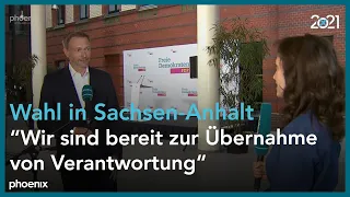 Wahl Sachsen-Anhalt: Christian Lindner im Interview am 06.06.21