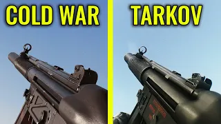 Black Ops Cold War vs Escape from Tarkov - Weapons Comparison