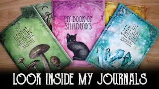 A Look Inside my Journals - Grimoire and Book of Shadow Flip Through - Magical Crafting Books