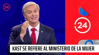 Kast se refiere al futuro del Ministerio de la Mujer si llega a ser Presidente | 24 Horas TVN Chile