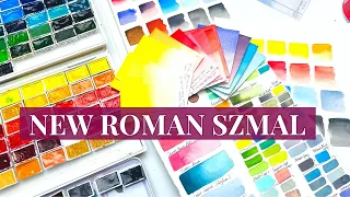 New Roman Szmal 2023 Watercolours! Swatching, Colour Mixing & Comparing them