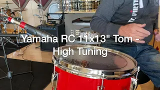 Yamaha Tom 11x13" Tuning Range