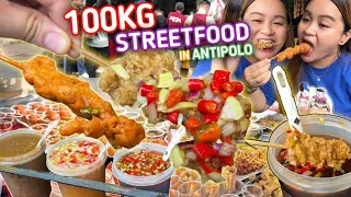 100KG STREETFOODS in ANTIPOLO | ISAW, PROBEN, CHICKEN SKIN and NECK, CALAMARES