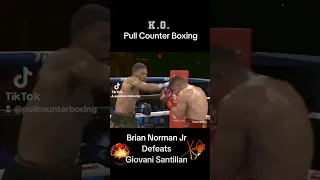 Brian Normal Jr Brutally Beats Down Giovani Santillan 10rd KO