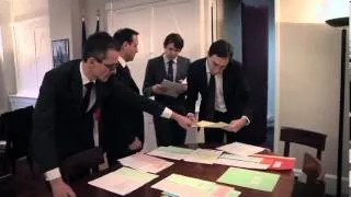 L'organisation du point de presse au ministère des Affaires étrangères - 12 janvier 2013