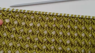 Easy seasonal two needle knitting pattern explanation ✅️