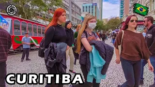 🇧🇷 Curitiba, Paraná, Southern Brazil  -- Walking Travel Vlog  --【 4K UHD 】