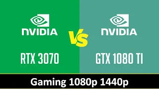 nVidia GeForce RTX 3070 vs nVidia GeForce GTX 1080 Ti - Gaming 1080P 1440P (Ryzen 9 3950X)