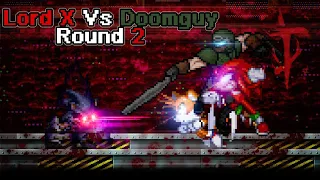 Lord X Vs Doomguy Part 2 | Knuckles phase | sprites animation #sprites