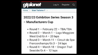 Gran Turismo 7 Update New track? 2-22-23 suspicious 🤔 New exhibition season 3