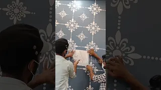 kayra latest wall stencil design | #ytshorts #shorts #mmdshadab