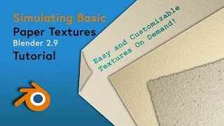 Simulating Basic Paper Textures Using Blender 2.9