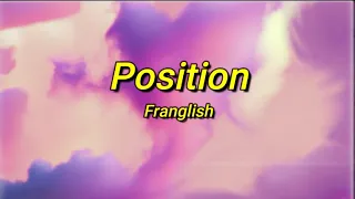 Franglish - Position (sped up/tiktok) Paroles | je réfléchis, j'y pense, j'y pense
