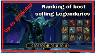 [OUTDATED] Make up to 300k/Day!! Ranking: What Legendaries sell the most? WoW Gold Making 9.0.5