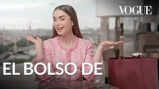 Lily Collins lleva recuerdos de "Emily in Paris" en su bolso | Vogue México y Latinoamérica