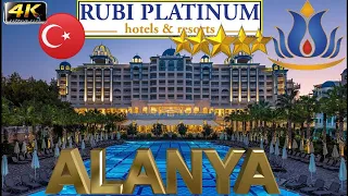 4K ALANYA RUBI PLATINUM SPA RESORT SUITES 2024 HOTEL GOOD BEACH RESORT ANTALYA TURKEY