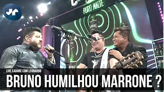 Bruno humilha Marrone novamente em live com Leonardo e fãs criticam sertanejo. #LIVECABARÉ