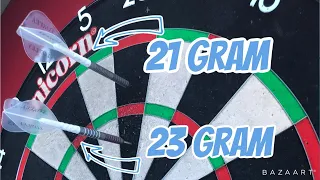 How the weight of a dart affects the throw