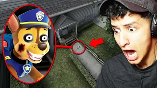 DRONE CATCHES CURSED PAW PATROL OUTSIDE MY HOUSE... (Scary)