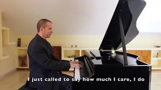 I just called to say I love you - Stevie Wonder - Piano cover by Jesús Acebedo with lyrics