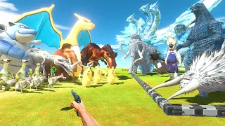 FPS Avatar Rescues Ice Monsters and Fights Pokemons and Ice Age - Animal Revolt Battle Simulator