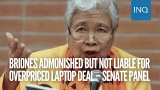 Briones admonished but not liable for overpriced laptop deal – Senate panel