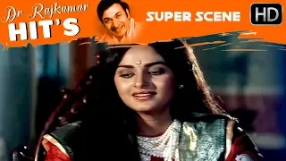 Rajkumar And Jayapradha Meet Scenes | Kavirathna Kalidaasa Kannada Movie | Scene 07