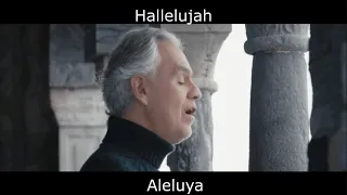 Andrea Bocelli - Hallelujah (Subtitulada en español)