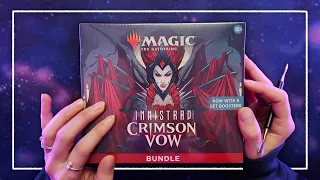 ASMR | Magic the Gathering: Innistrad Crimson Vow Bundle Unboxing | Up Close Whispering