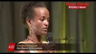 Turasaba ko miss rwanda yajya ibaza mukinyarwanda wowe urabyumva ute comment
