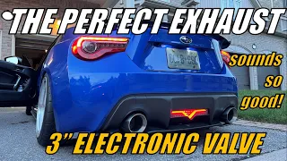 The PERFECT exhaust setup for BRZ FRS 86! Custom 3" VALVED CATBACK EXHAUST (install and test drive!)