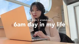 6AM WFH vlog📎⋆˚ productive + realistic work day, new desk setup, client meetings