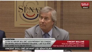 Audition en direct de Vincent Bolloré - Les matins du Sénat (22/06/2016)