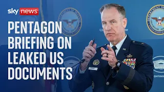 Pentagon briefing on leaked US documents