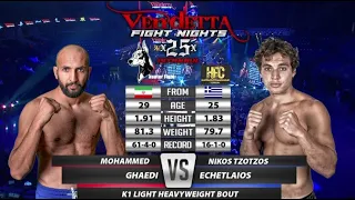 Nikos Tzotzos ECHETLAIOS vs Mohammed GHAEDIBARDEH