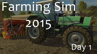 Day 1 Part 8 Early to Bed... NOT!!! Farming Simulator 15 Walkthrough
