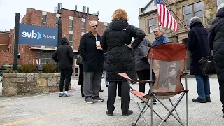 Mass. residents wait in line for money from defunct Silicon Valley Bank