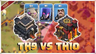 TH9 vs TH10 Attack GoWiWi Clash of Clans