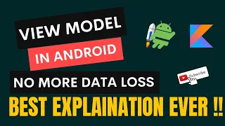 viewmodel in android studio | what is viewmodel in android | mvvm tutorial for beginners