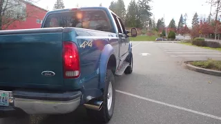 7.3 POWERSTROKE | STRAIGHT PIPE VS STOCK EXHAUST