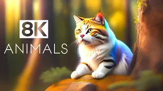 Animals in 8K ULTRA HD - High Resolution 8K Video (60 FPS)