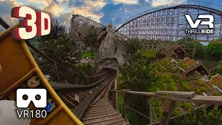 WODAN 3D POV - wild and bumpy VR Epic Roller Coaster Ride in 3D VR180 at Europa Park Germany