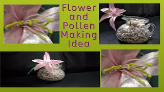 Best Home Made Stamen/Pips || Flower Making || DIY Lilly Flower