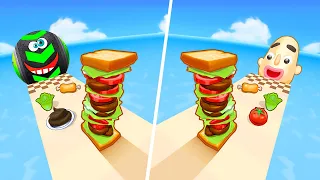 Going Balls | Sandwich Runner - All Level Gameplay Android,iOS - NEW GAME LEVELS UPDATE