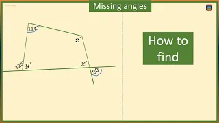 Angles in a Quadrilateral : How to Find Missing Angles in a Quadrilateral(3)
