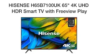 HISENSE H65B7100UK 65 Inch 4K UHD HDR Smart TV eith Freeview Play