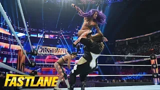 Banks & Bayley exhibit beautiful teamwork against Jax & Tamina: WWE Fastlane 2019 (WWE Network)