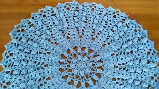 crochet doily #29 easy pattern/crochet table runner/crochet table mat/салфетка крючком